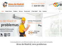 Tablet Screenshot of airesdemadrid.com